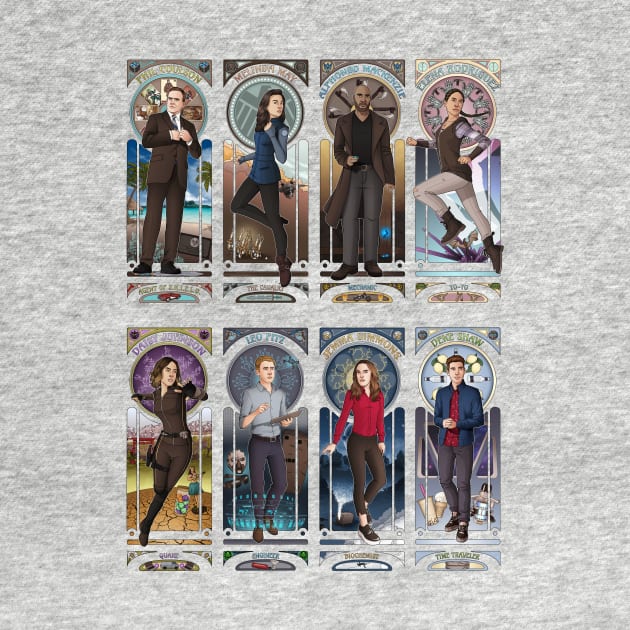 Art Nouveau - Agents of SHIELD Full Team by eclecticmuse